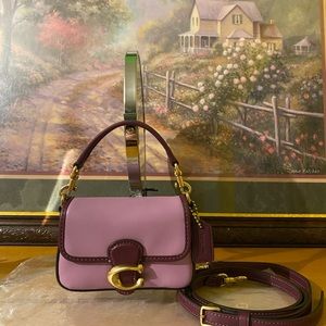 COACH TINY TABBY COLLECTION PIECE ! NEW 100% AUTHENTIC BEAUTIFUL “PURPLE” TONES
